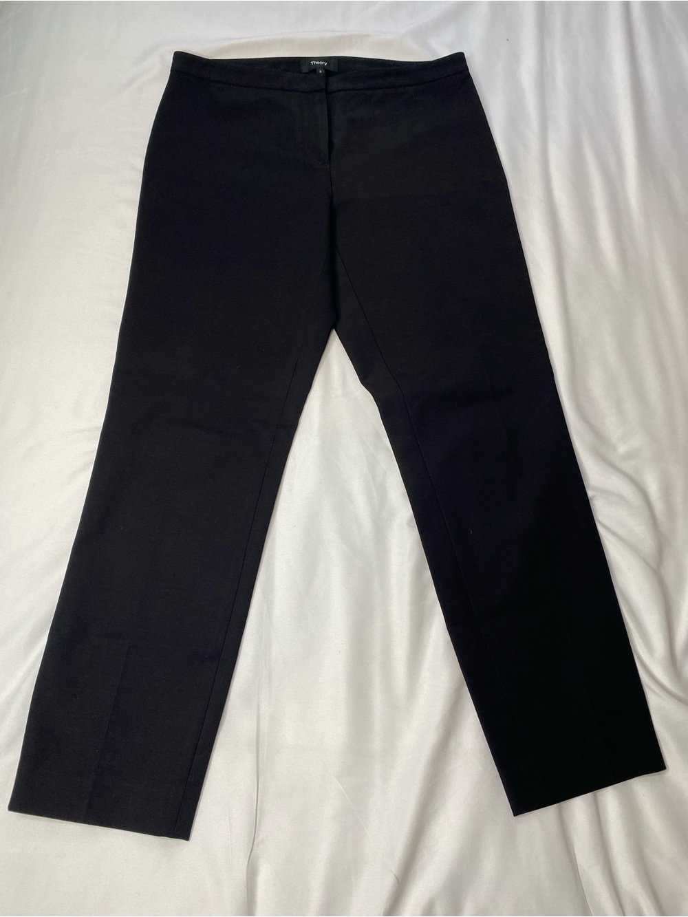Theory Black Capri Straight-Leg Women's Pants